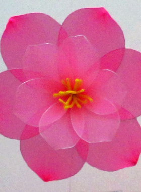 丝网花成品桃花场景装饰演出道具
