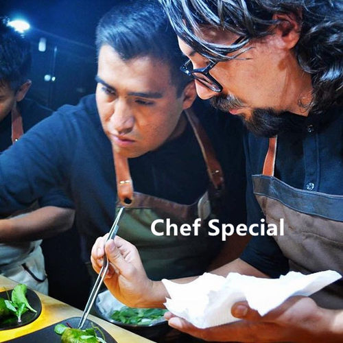 分子料理不锈钢镊子摆盘工具西餐厨师专用小抹刀专业chef位移铲 - 图1
