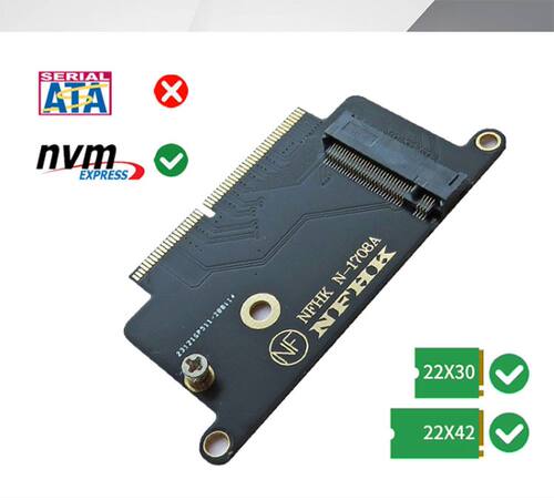 MACBOOK PRO A1708 SSD固态硬盘转接卡M.2 NVME PCI-E 扩容升级板 - 图1