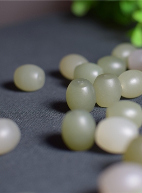 和田玉鼓珠男士女款勒子文玩项坠