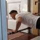Solid wood door frame fitness rack without drilling pull-ups