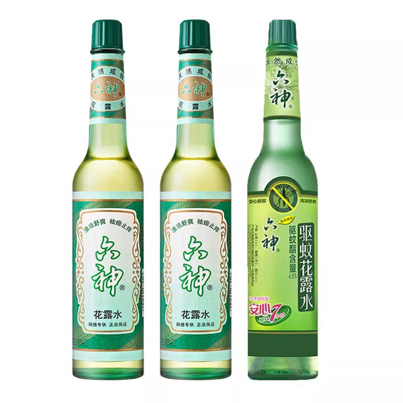 六神花露水经典款祛痱止痒防玻璃瓶 科雷家居花露水