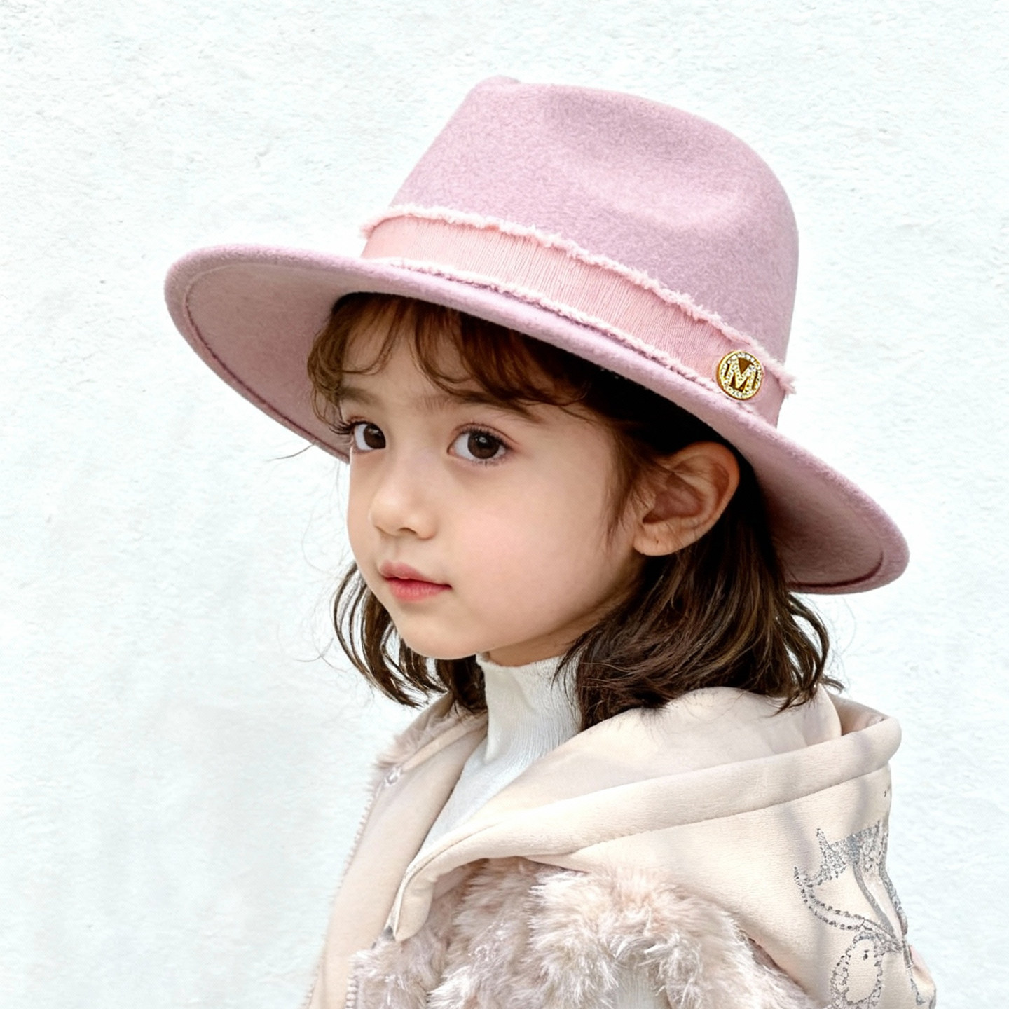 女儿的礼帽 小香风高级定制 羊毛赫本风礼帽千金羊毛呢爵士帽亲子,淘宝优惠券,粉丝福利购,淘宝优惠卷