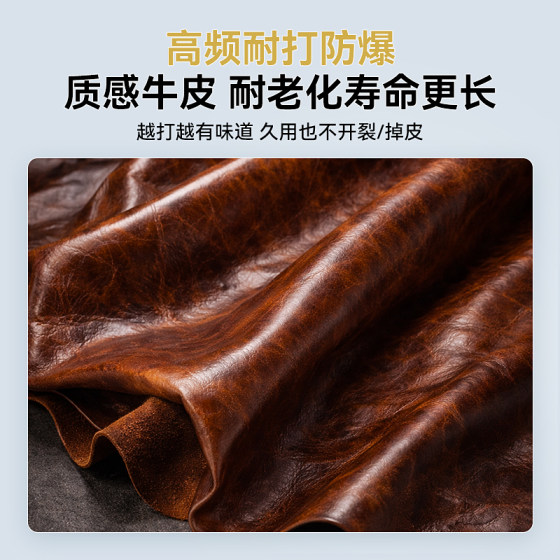 Retro oil wax leather boxing sandbag hanging type for adults home use leather training Sanda fighting fitness Taekwondo special