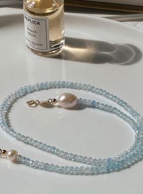 天然淡水珍珠百搭锁骨链