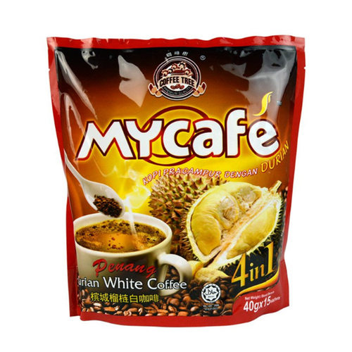 特价 马来西亚麦可菲槟城咖啡树my cafe榴莲白咖啡15小包600g - 图3