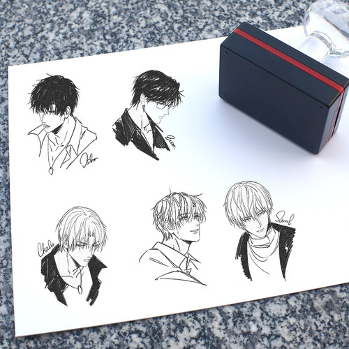 现货光与夜之恋周边萧逸吧唧陆沉齐司礼查理苏夏鸣星同人光敏印章 - 图1