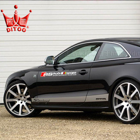 Di Tu Audi Car Stickers A3 A5 S4 S5 Audi Modified Rs Body Stickers Side