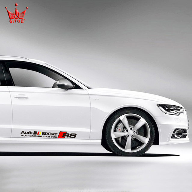Di Tu Audi Car Stickers A3 A5 S4 S5 Audi Modified Rs Body Stickers Side