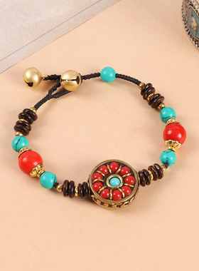 新中式民族风藏式手链小众设计