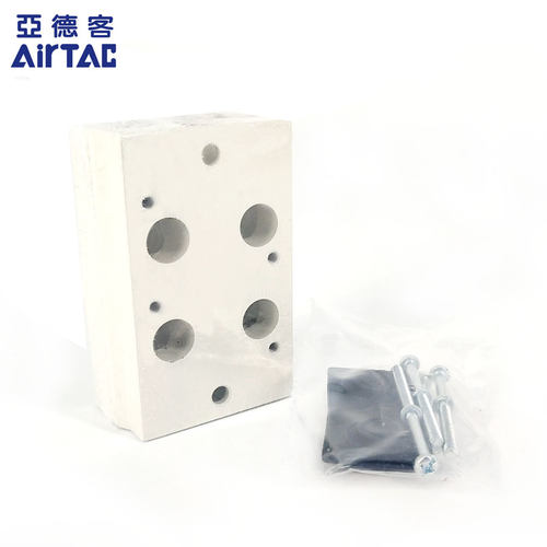 亚德客电磁阀底座3V100M/200M-2F/3F/4F/5F/6F/7F/8F/10F汇流排 - 图0