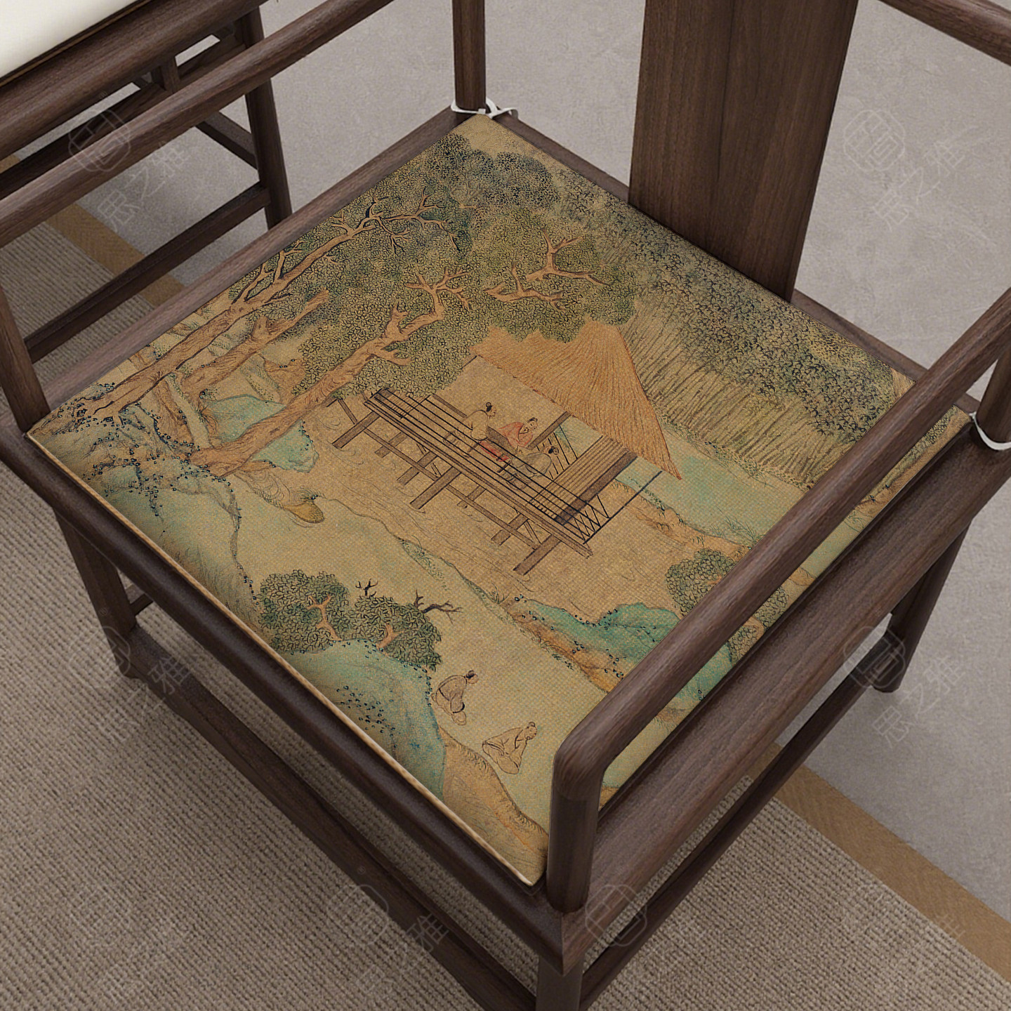 新中式红木沙发椅垫餐椅实木家具圈椅太师椅官帽椅子海绵防滑坐垫,淘宝优惠券,粉丝福利购,淘宝优惠卷