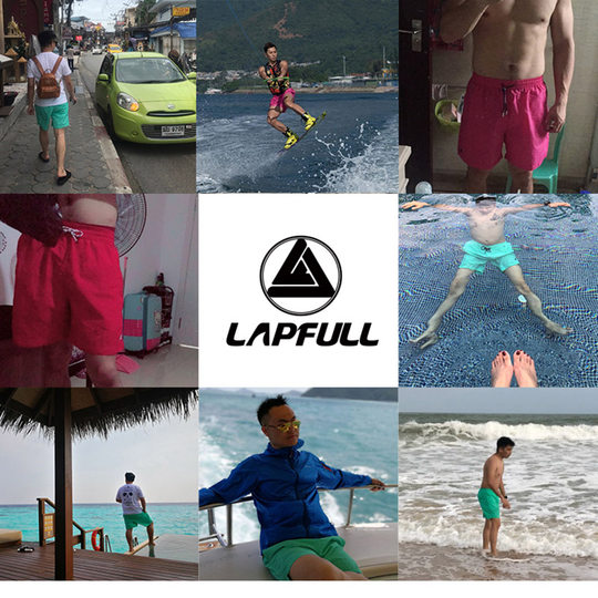 ins超火的短裤男夏天海边潮流沙滩裤男运动大码速干跑步宽松温泉