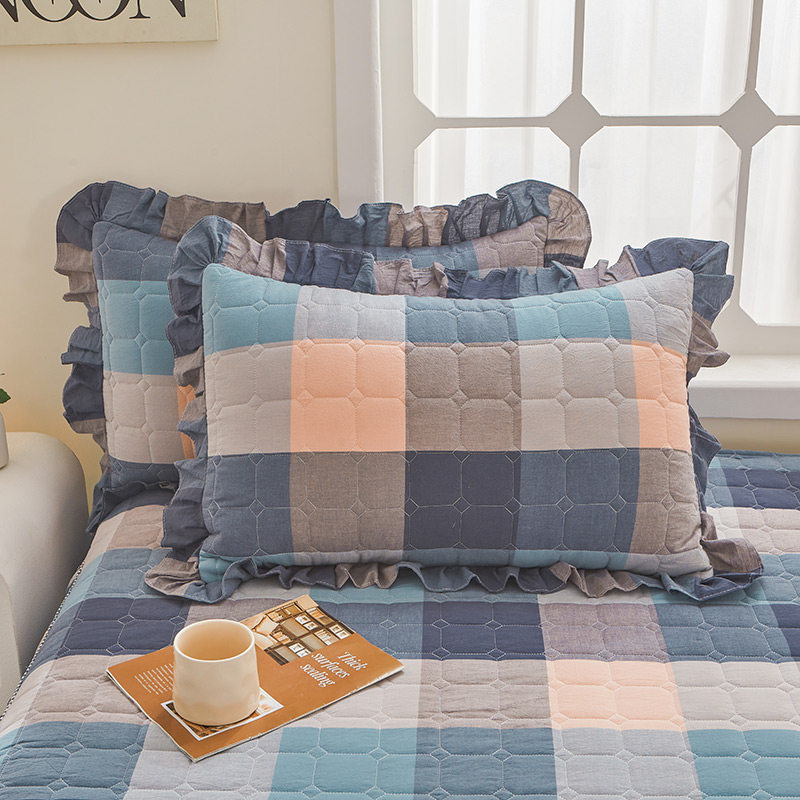 全棉水洗棉夹棉床裙单件纯棉带裙边床单防滑加厚床罩床盖四季通用,淘宝优惠券,粉丝福利购,淘宝优惠卷