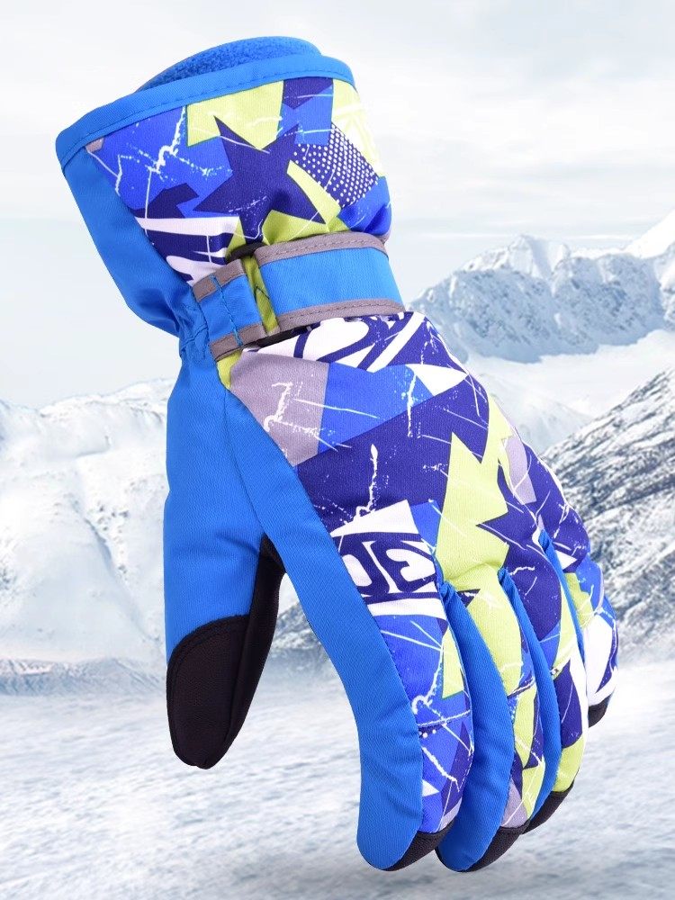 滑雪手套女冬季骑行男冬季防水单双板五指保暖户外防寒加绒厚触屏,淘宝优惠券,粉丝福利购,淘宝优惠卷
