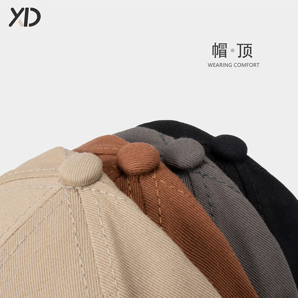 纯色鸭舌帽字母刺绣运动棒球帽