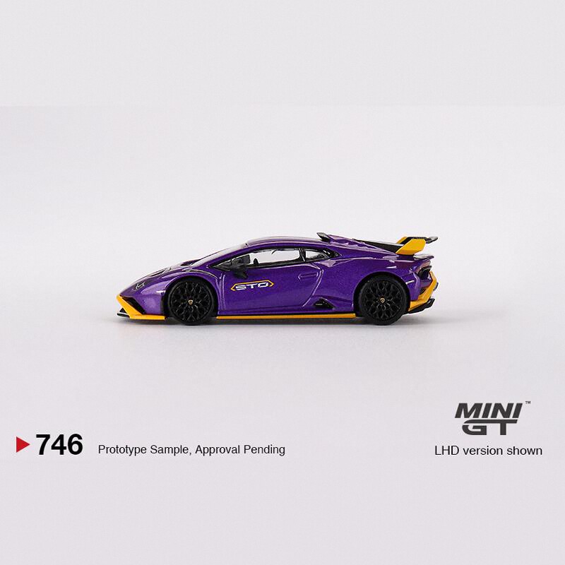 MINIGT #746  Lamborghini兰博基尼1:64Huracán STO合金汽车模型 - 图0