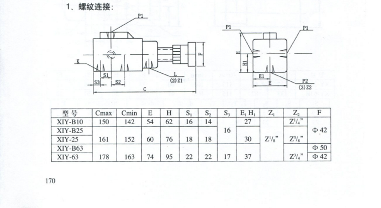 新中压液动单向顺序阀XIY10B XIY25B XIY63B板式调节品-图1