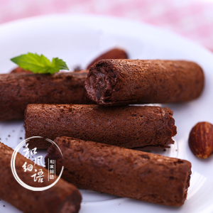 法式巧克力夹心蛋卷饼干70g