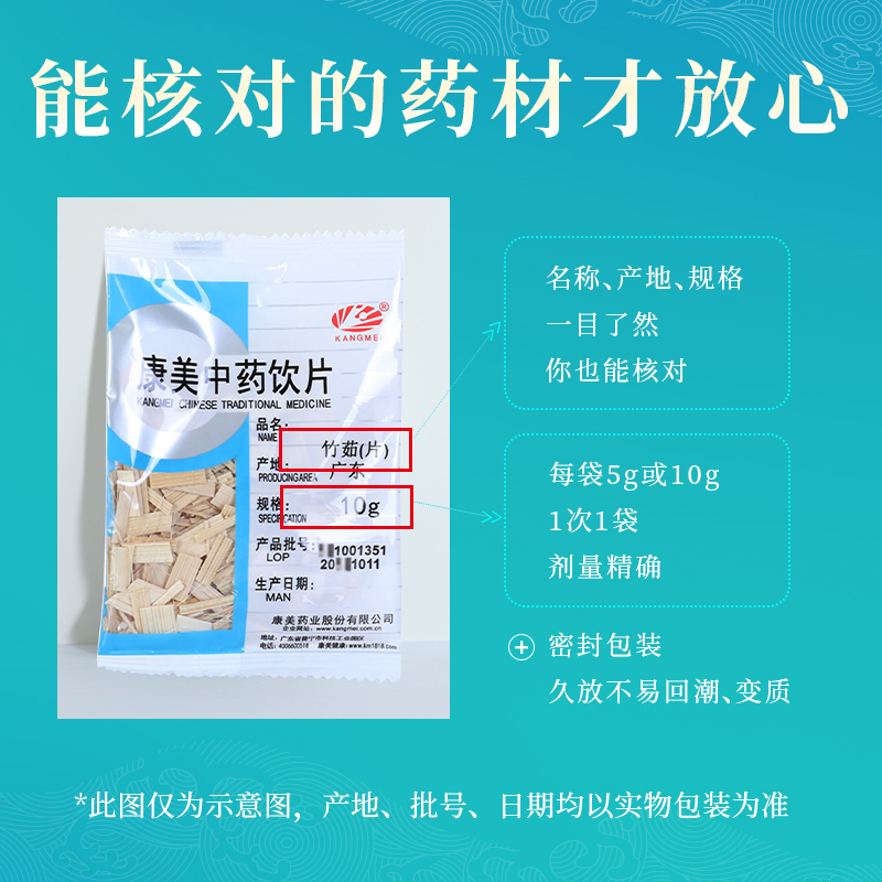 康美药业竹茹 10g多规格广东中药饮片中药材店铺抓配官方旗舰店-图1