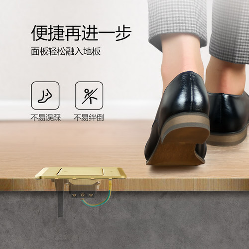 公牛插座旗舰开关插座地插五孔隐藏式5孔地脚插地板地面隐形 - 图2