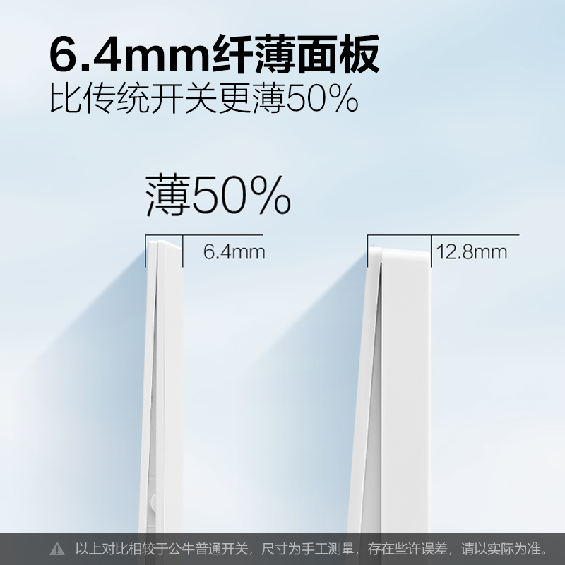 【门店同款】公牛插座旗舰店G56墙开白色面板单开双控开关 - 图1