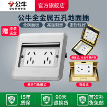 Bull Socket Flagship Switch Socket Ground Plug Five Holes Concealed 5 Hole Foundation Insert Floor Ground Invisible