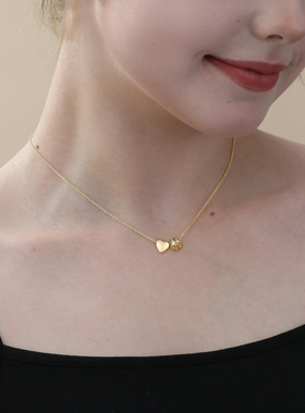 亚马逊新款爱心篮球项链运动风排球棒球锁骨链时尚友谊吊坠饰品