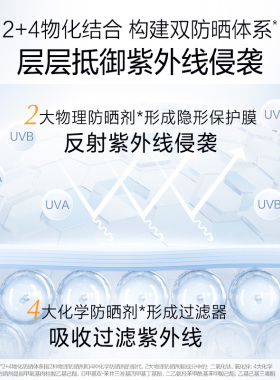 欧诗漫珍珠零感美白防晒霜SPF50+