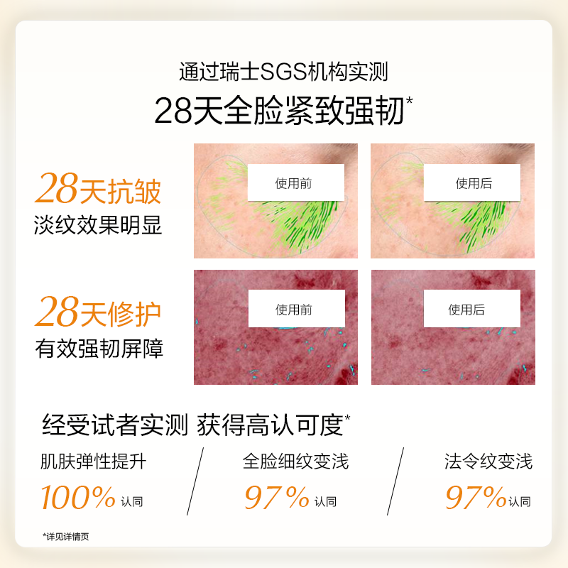 欧诗漫赋源弹嫩修护屏障小橘灯面霜 欧诗漫乳液/面霜