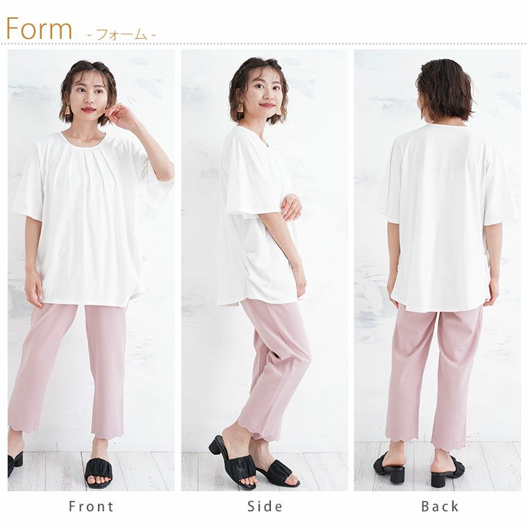 日单H夏季大码女装百褶宽松纯棉T恤plus size cotton loose tops-图2