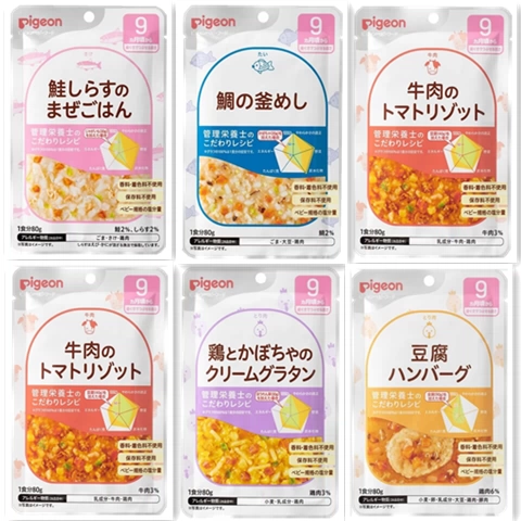 Японские голубиные дети, младенцы и маленькие дети выходят нагреваться, есть дополнительные продукты, покрывать пищу и овощи, куриная каша сентябрь+