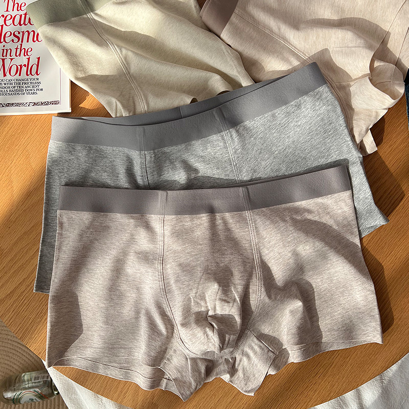 3条 无痕彩纱 彩棉纯棉男士内裤7A抑菌全棉裆 舒适透气商务男士,淘宝优惠券,粉丝福利购,淘宝优惠卷