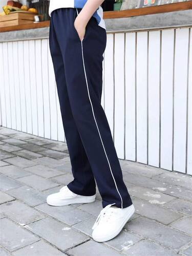 中小学生绿色校服套装/小学绿色校服裤子/运动服/白色T恤蓝色校服 - 图2