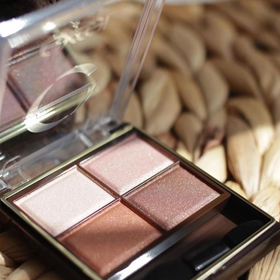 日本莎娜sana excel眼影sr03四色盘日常淡妆大地色低饱和珠光sr06 - 图1