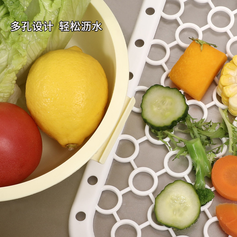 日本进口厨房水槽保护板水池沥水垫过滤网镂空防摔杂物防滑防溅垫,淘宝优惠券,粉丝福利购,淘宝优惠卷