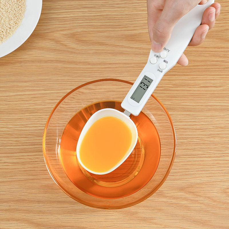 日本电子秤量勺秤带称的勺子称烘培刻度厨房计量勺克数奶粉称重勺 - 图2