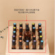 125 grid essential oil bottling display rack smooth rotary cabinet storage desktop finishing box solid wood large capacity