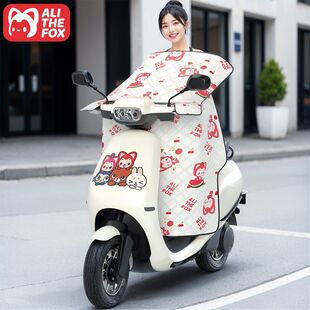 通用加厚防水防晒电瓶车摩托车挡风被防风罩