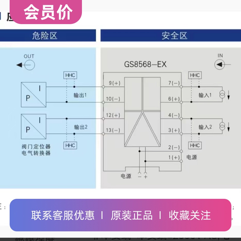 GS8568-EX 上海辰竹二进二出 模拟量输出隔离式安全栅 - 图1