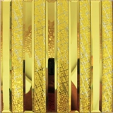 长条磨边马赛克镜面自粘水晶玻璃镜条墙贴背景墙瓷砖KTV吧台柱子