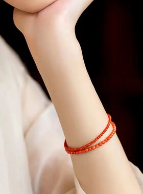 南红玛瑙超细秀气温婉手链