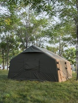 Military Xin Outdoor Inflatable Tent Cody Thickened Cotton Cloth 13 6 Waterproof II Room One hall Exquisite Camping Equipment