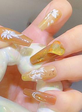 MO-158立体白色花卉贴