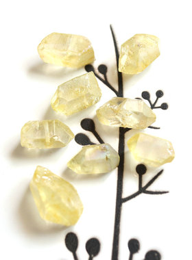 镀彩珠子白水晶大颗中孔