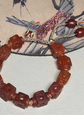 男女款手链天然红玛瑙手串