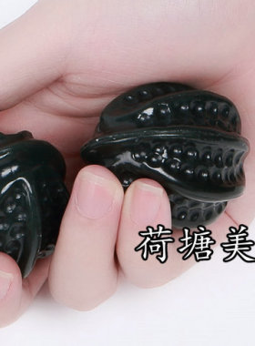 天然和田玉青玉逼真核桃把件健身手打球馈赠长辈品包邮送精美礼盒