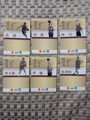 2000cba 球星卡奥博尼八一火箭队中国篮协授权刘玉栋李楠陈可刘强 - 图1