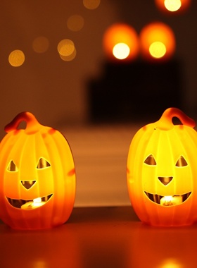 万圣节装饰南瓜灯布置道具发光LE