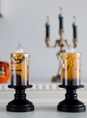 万圣节蜡烛灯新款跨境鬼节装饰摆